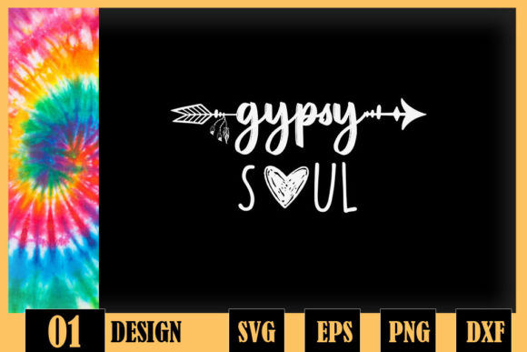 Gypsie Soul Vintage Hippie Style Graphics for Crafts